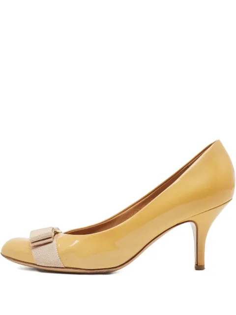 Ferragamo Pre-Owned 100mm bow-detail pumps