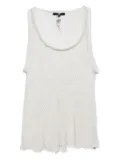 Elisabetta Franchi pre-owned net tank top - White