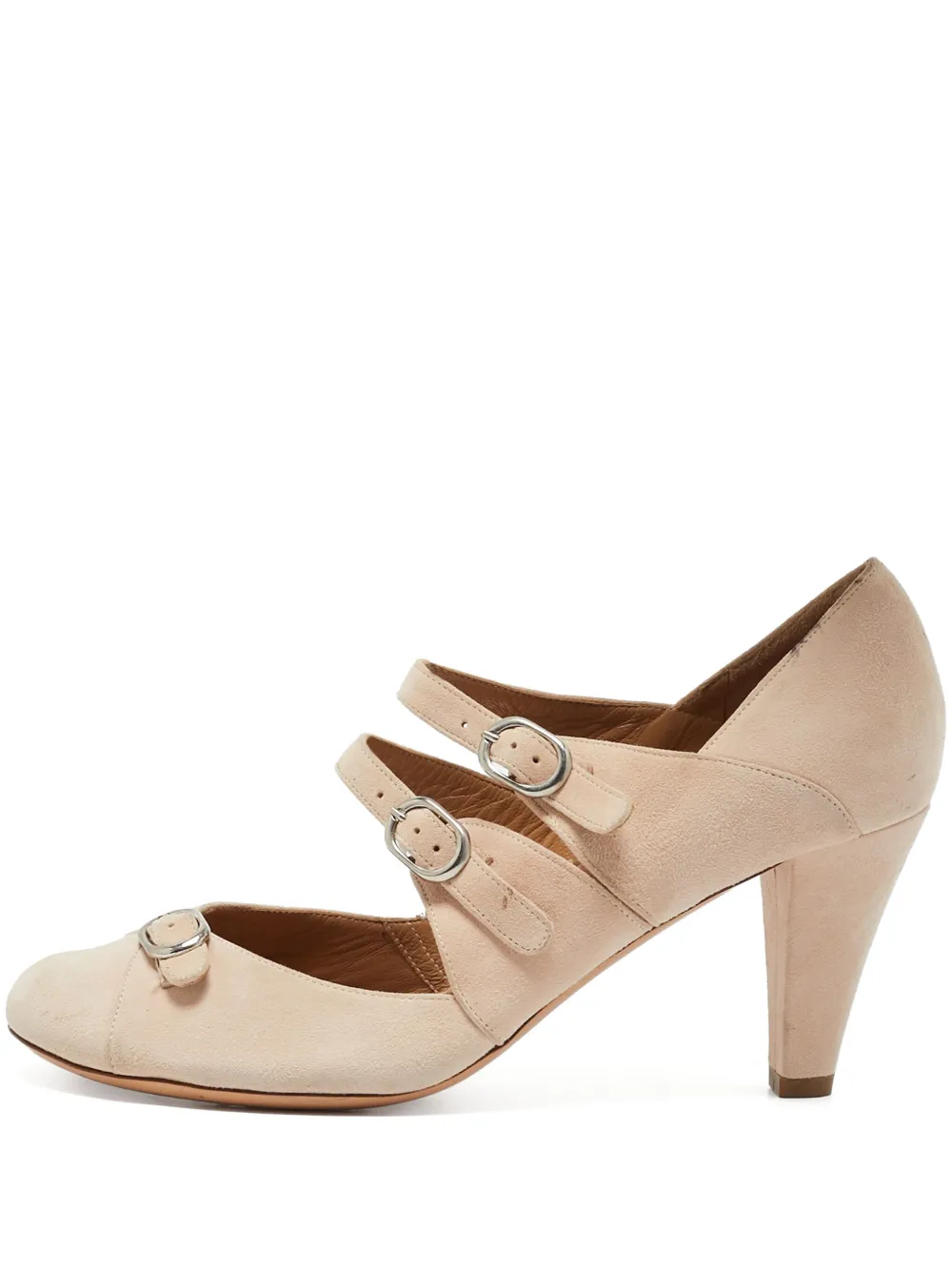 Chloé Pre-Owned escarpins en daim 80 mm | tons neutres | Image 1