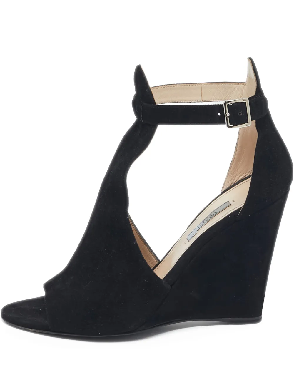 Prada Pre-Owned sandalias con cuña | negro | Image 1
