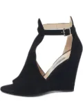 Prada Pre-Owned suede wedge sandals - Black