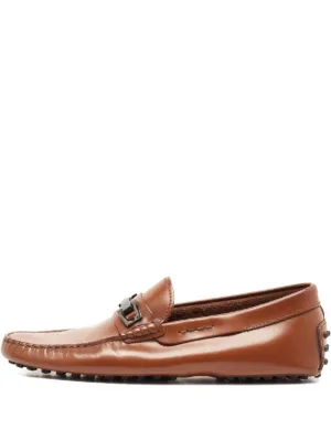 Tod's Vintage プリント ペニーローファー | ブラウン | FARFETCH JP