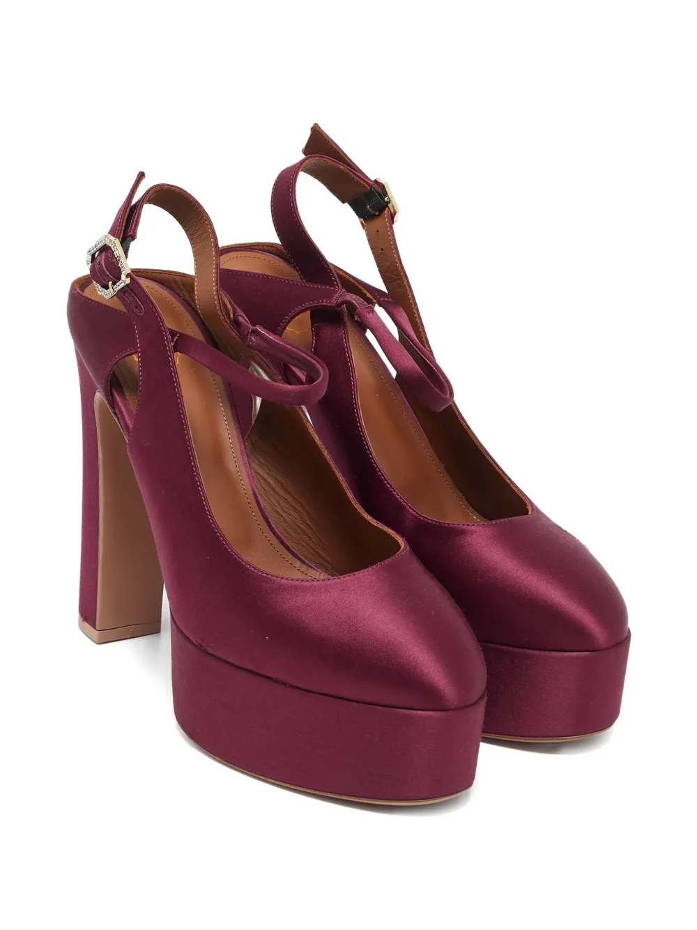 Malone Souliers Pre-owned 140 mm pumps met plateauzool - Rood