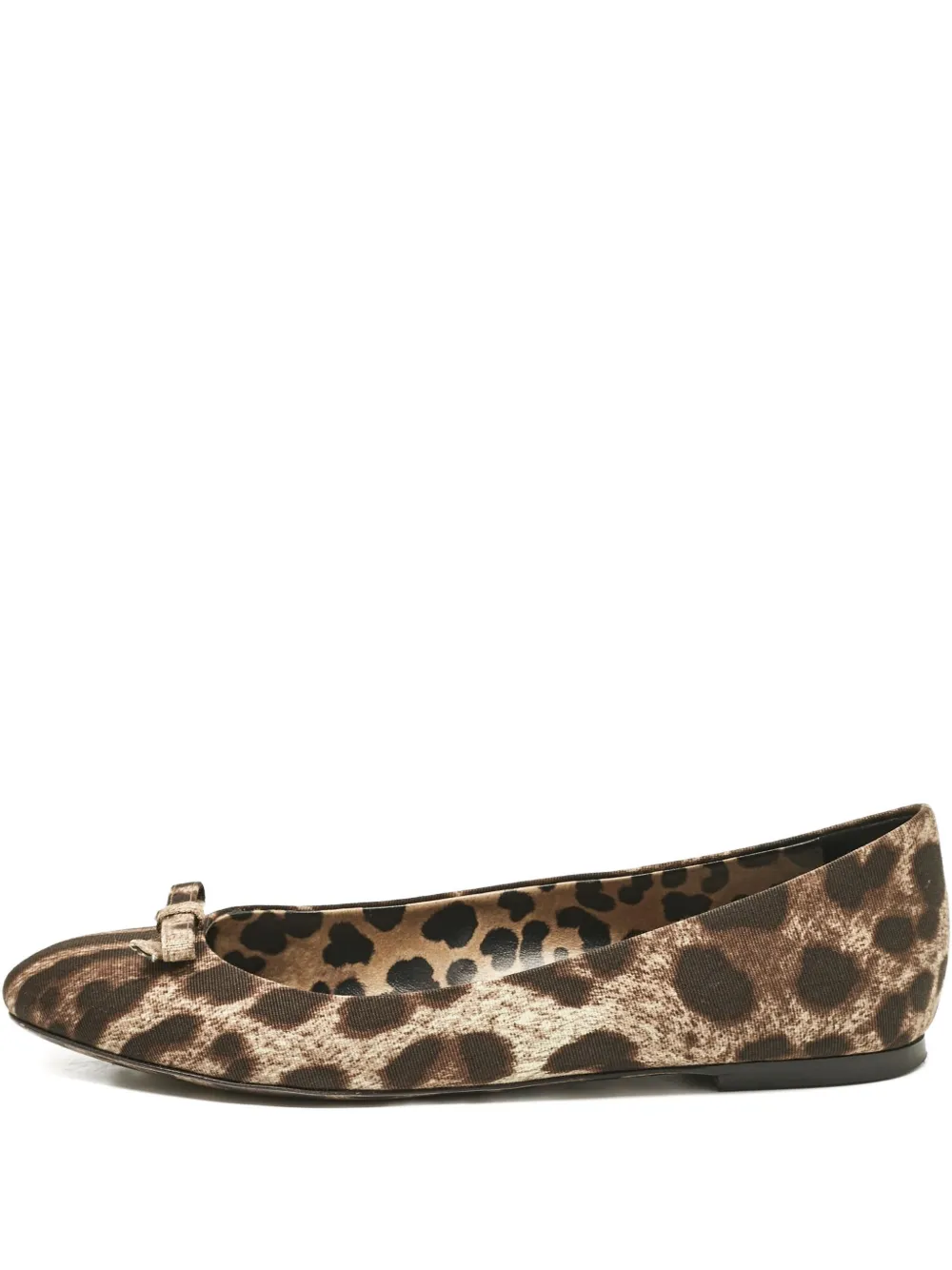 Dolce & Gabbana Pre-Owned leopard-print ballet flats | Brown | Image 1