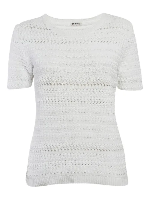 Haut en maille - Miu Miu Pre-Owned - Modalova