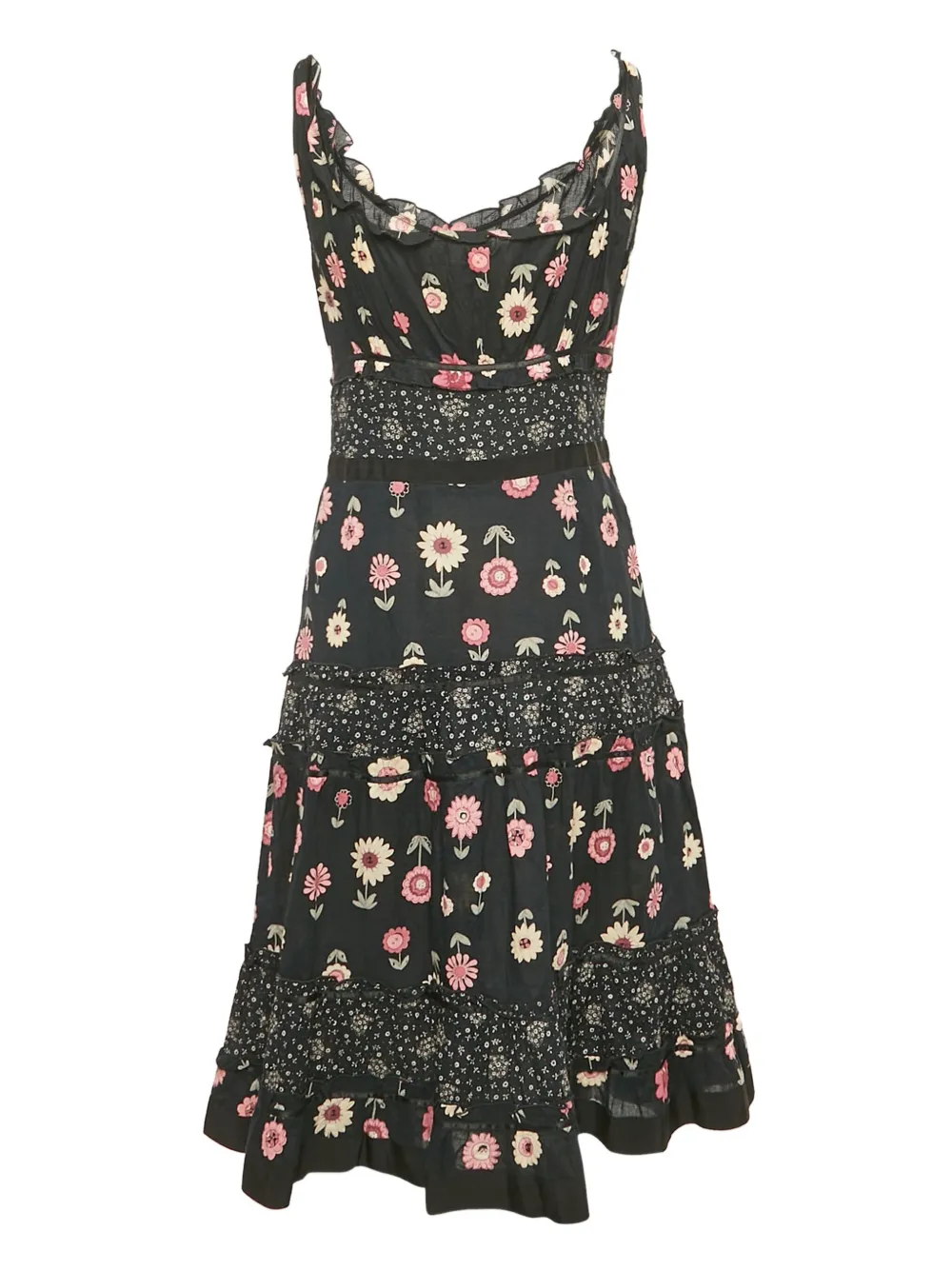 Moschino Pre-Owned floral-print tiered midi dress | Image 2