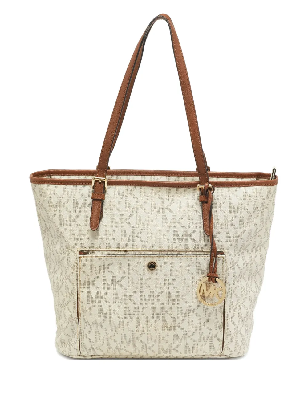 Michael Kors Vintage モノグラム ハンドバッグ - ニュートラル Michael Kors Vintage モノグラム ハンドバッグ - ニュートラル