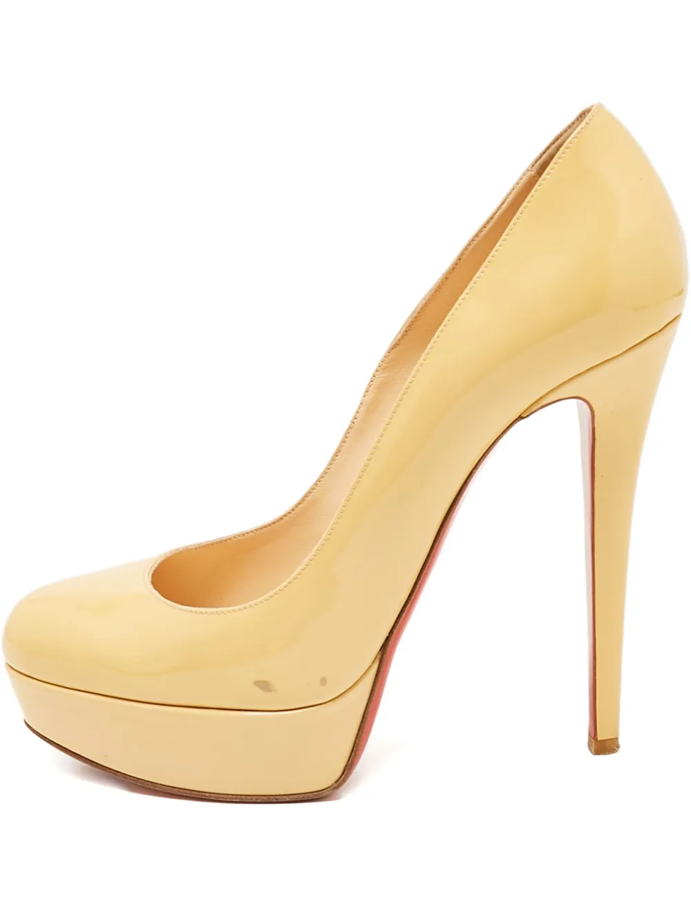 Christian Louboutin Pre-Owned 135mm leather heeled pumps | Neutrals | Image 1
