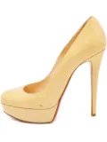 Christian Louboutin Pre-Owned 135mm leather heeled pumps - Neutrals