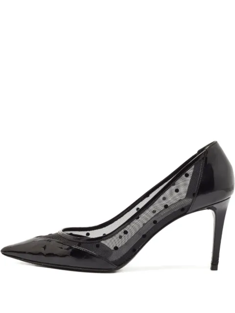 Saint Laurent Pre-Owned zapatillas de malla con motivo de lunares
