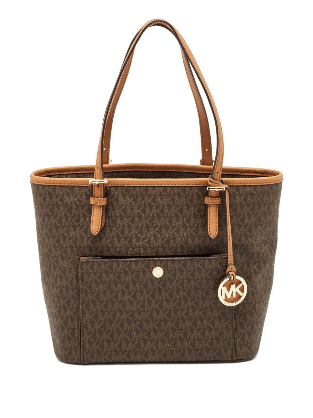 Michael Kors Vintage プレオウンド モノグラム ハンドバッグ - ブラウン Michael Kors Vintage プレオウンド モノグラム ハンドバッグ - ブラウン