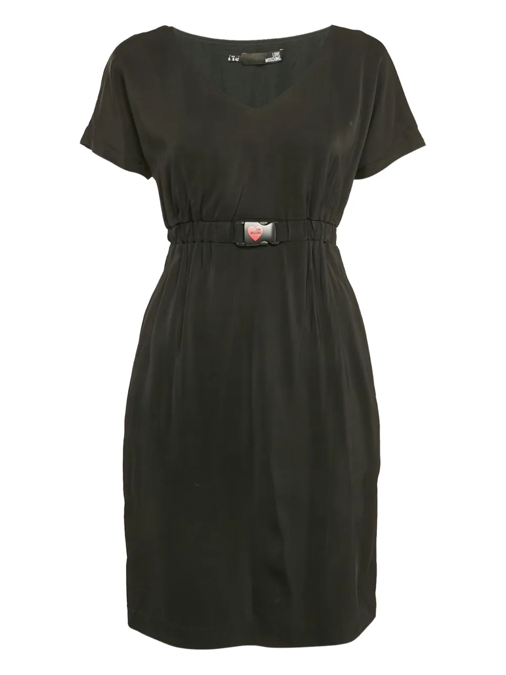 elasticated-waistband dress