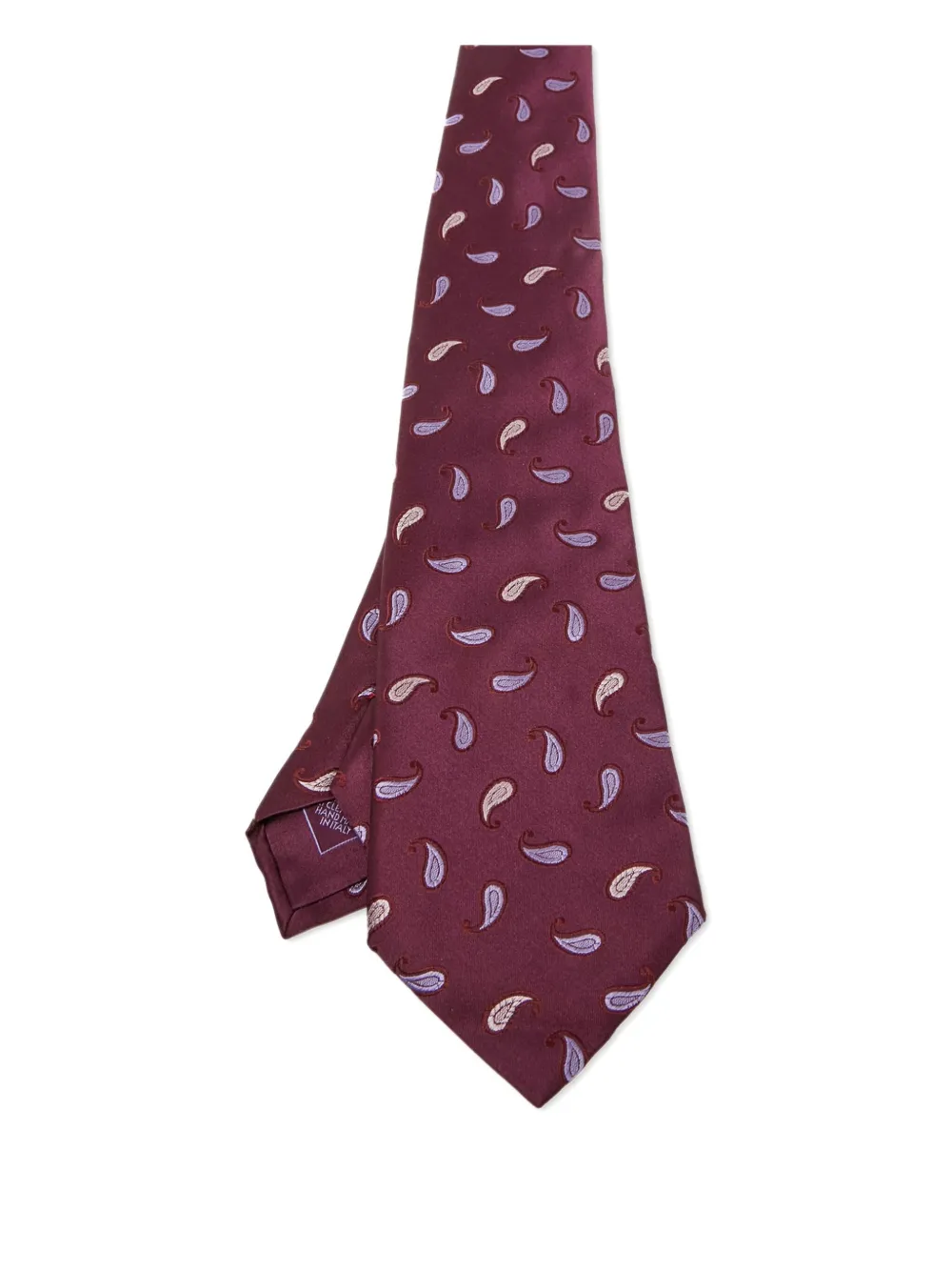 Brioni Vintage pre-owned paisley-embroidered tie - Rosso