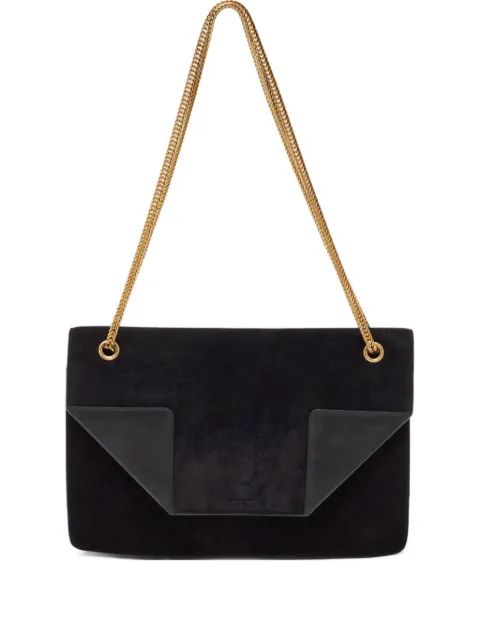 Saint Laurent Pre-Owned suede structured shoulder bag