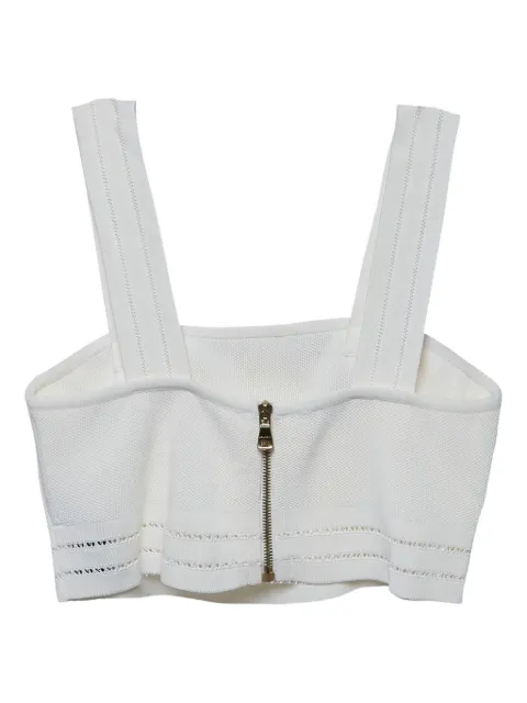 Balmain Pre-Owned knitted crop top