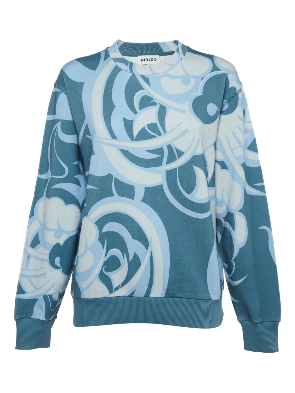 abstract-floral sweatshirt