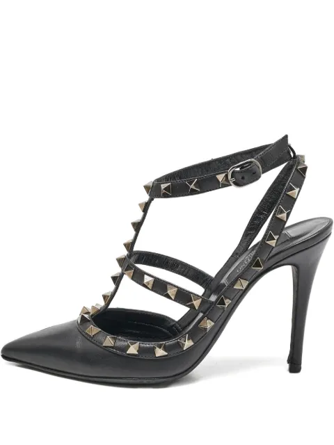 Valentino Garavani Pre-Owned 락스터드 포인티드 토 펌프스 100mm