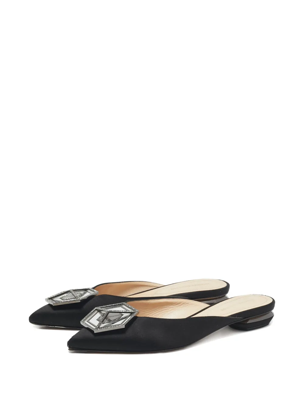 Nicholas Kirkwood Pre-owned Eden muiltjes verfraaid met geometrische details - Zwart