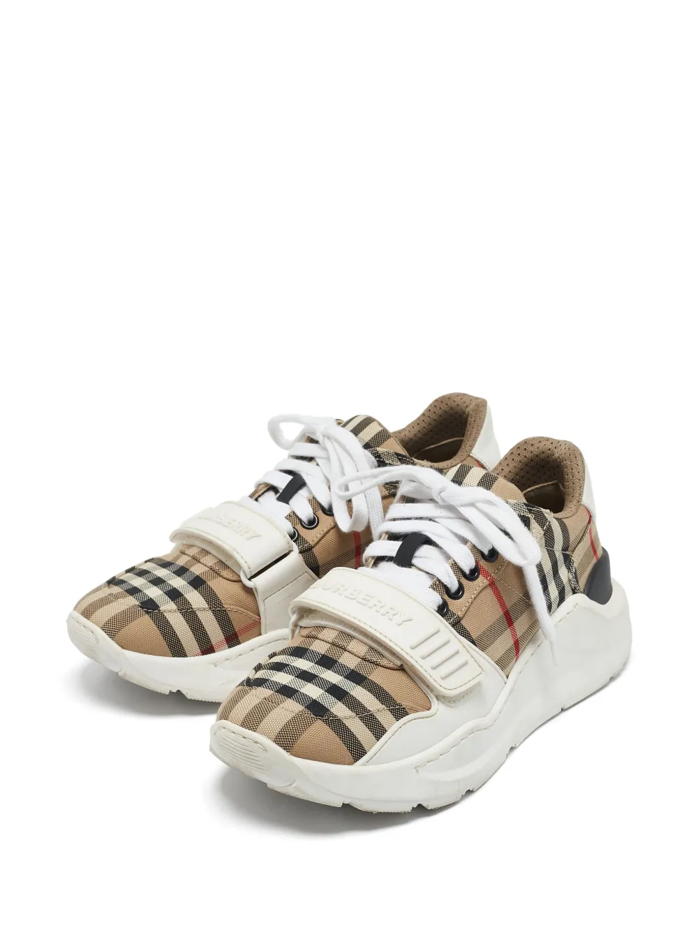 Burberry Pre-Owned 2024 geruite sneakers - Wit