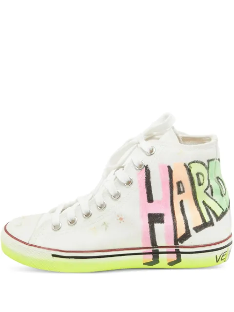 VETEMENTS graffiti high-top sneakers