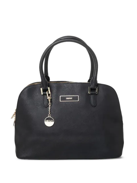 DKNY Vintage tote de lona con cierre en la parte superior de archivo