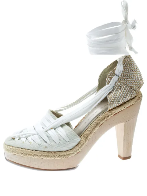 Stella McCartney Pre-Owned 105mm espadrille-trim sandals
