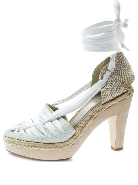 Stella McCartney Pre-Owned 105mm espadrille-trim sandals