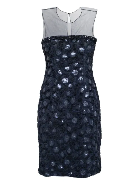 Alaïa Pre-Owned vestido semitransparente con aplique de rosa