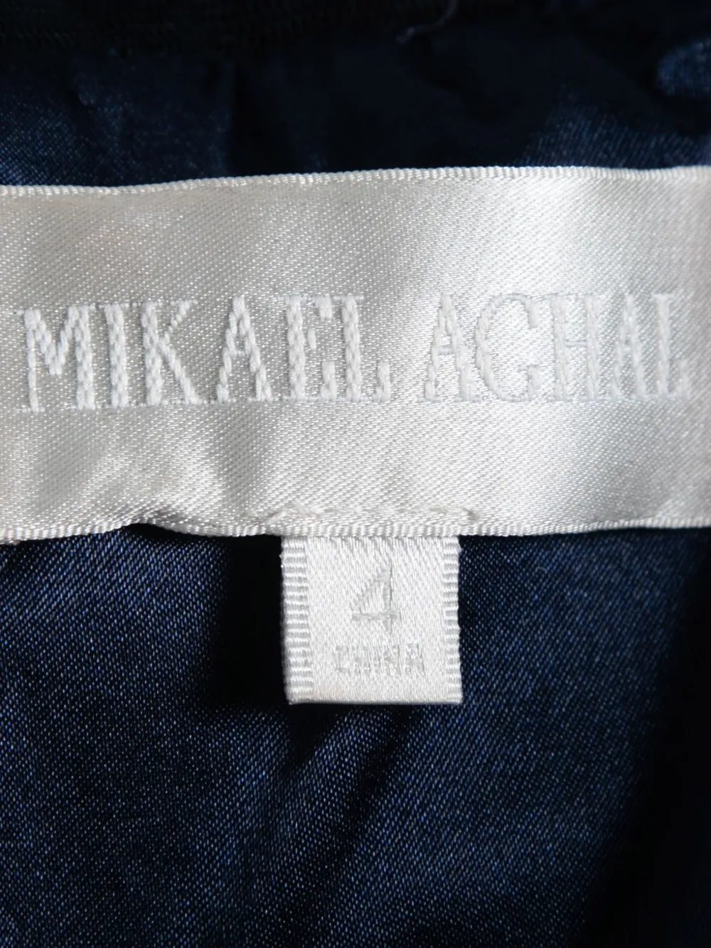 Pre-owned Alaïa Rose-appliqué Semi-sheer Dress In Blue