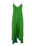 Bianco Levrin asymmetric layered dress - Green