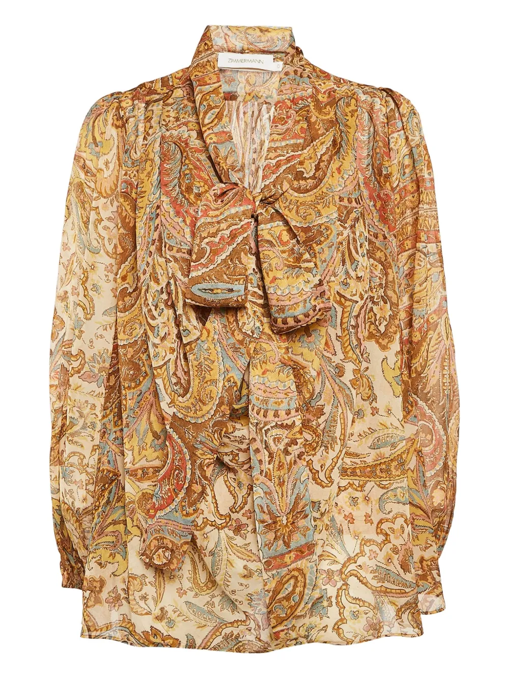 ZIMMERMANN blouse pre-owned Sensory à motif cachemire | orange | Image 1