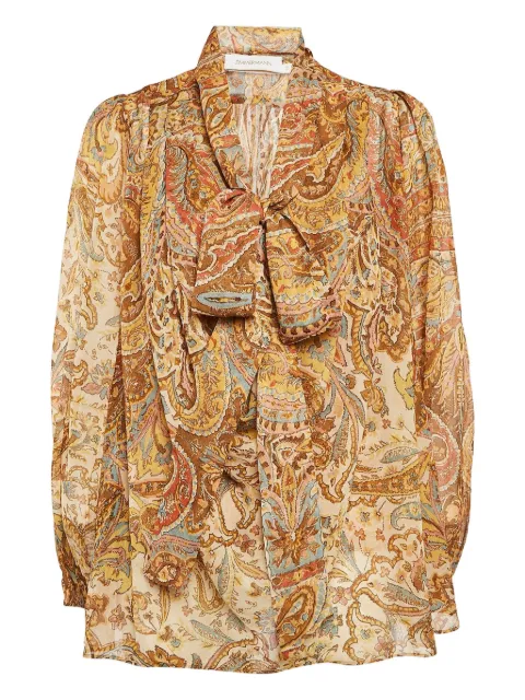 ZIMMERMANN pre-owned Sensory paisley-print blouse
