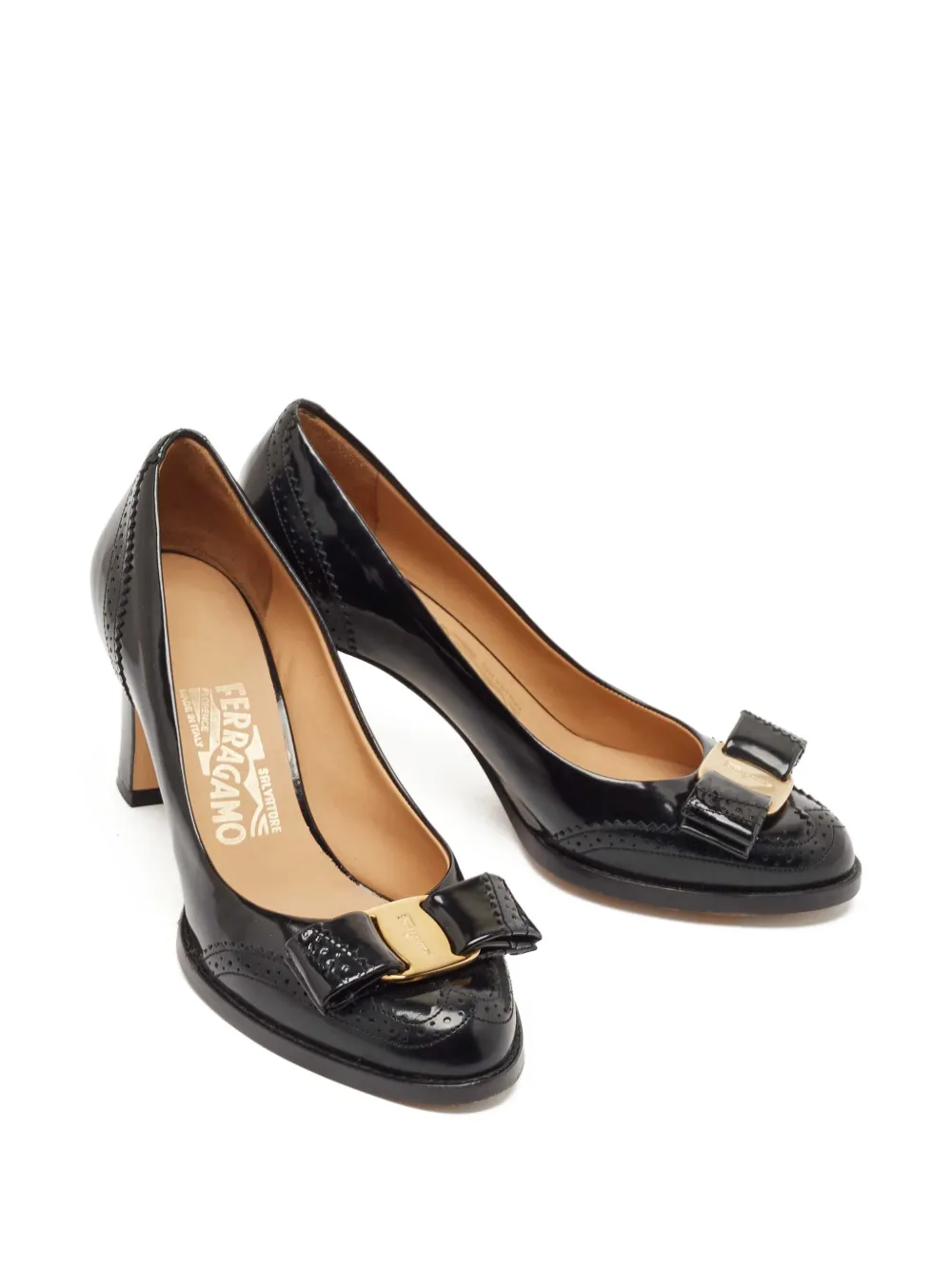 Ferragamo Pre-Owned zapatillas Vara con moño | Image 2