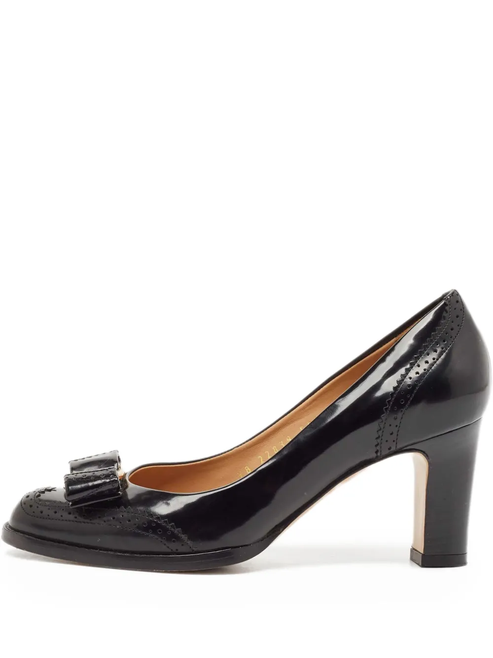 Ferragamo Pre-Owned zapatillas Vara con moño | negro | Image 1