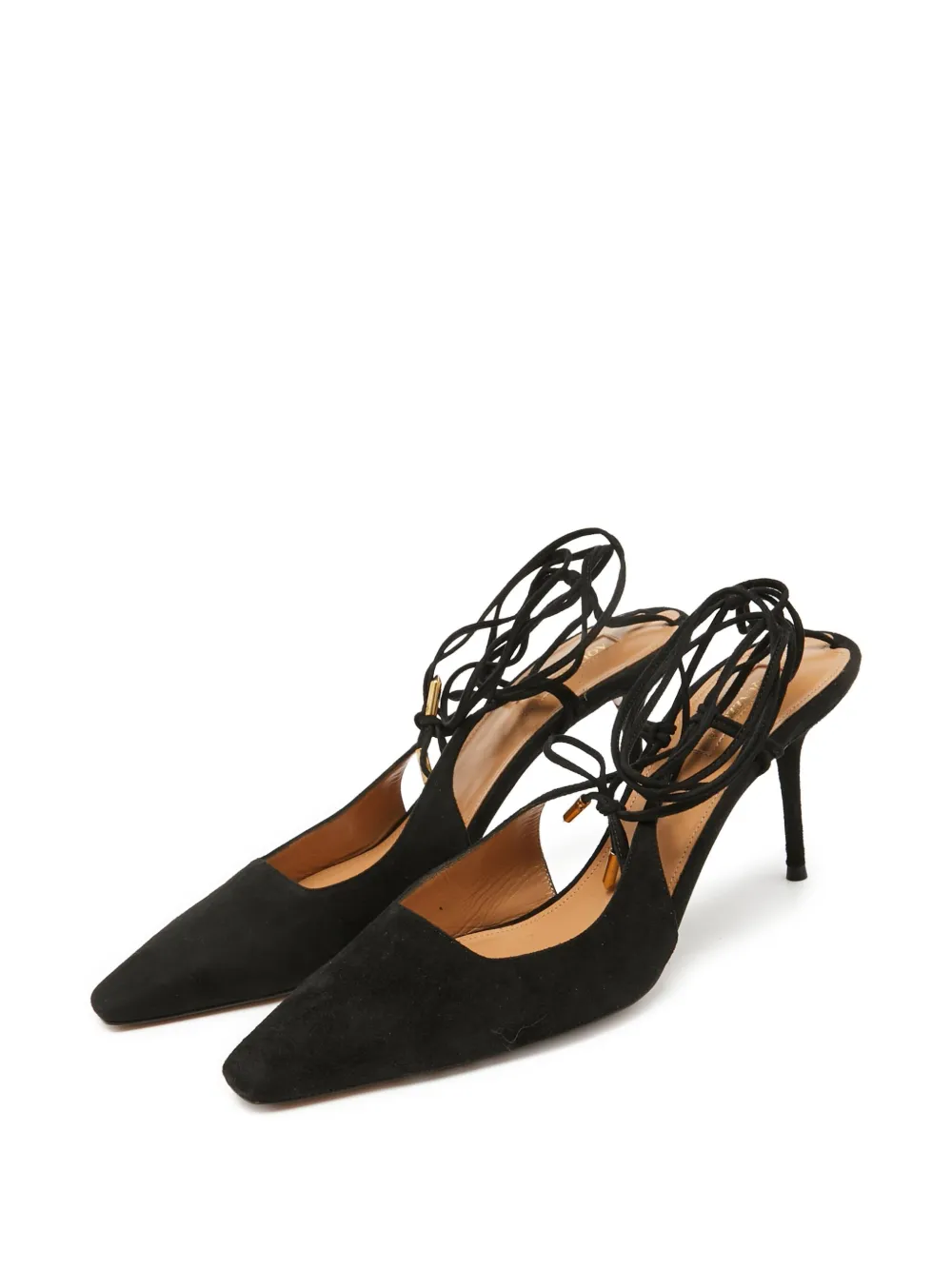 Aquazzura pre-owned 85mm ankle-tie pumps | Image 2