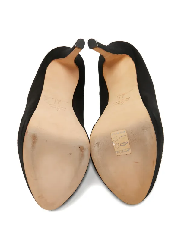 Giuseppe Zanotti Vintage 145mm Suede Platform Pumps | Green | FARFETCH