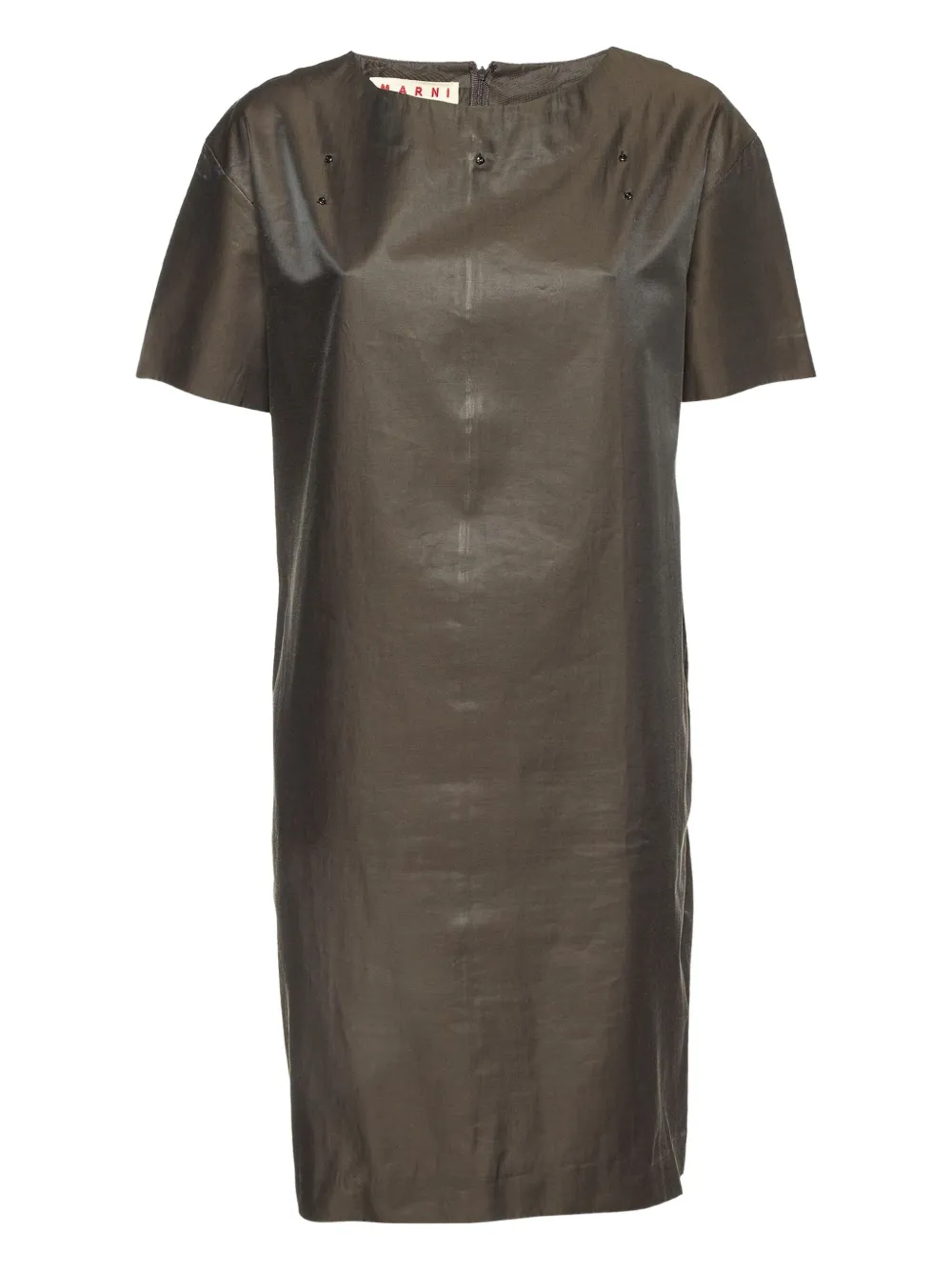 Pre-owned Marni Short-sleeves Dress In Brown