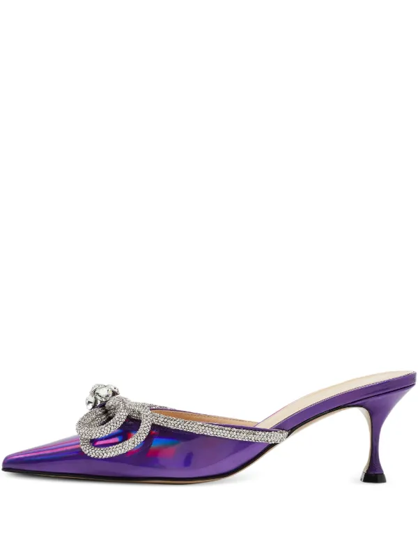 MACH & MACH ビジュートリム アンクルストラップパンプス MACH & MACH