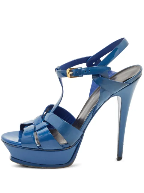 Saint Laurent Pre-Owned 130mm T-bar platform sandals