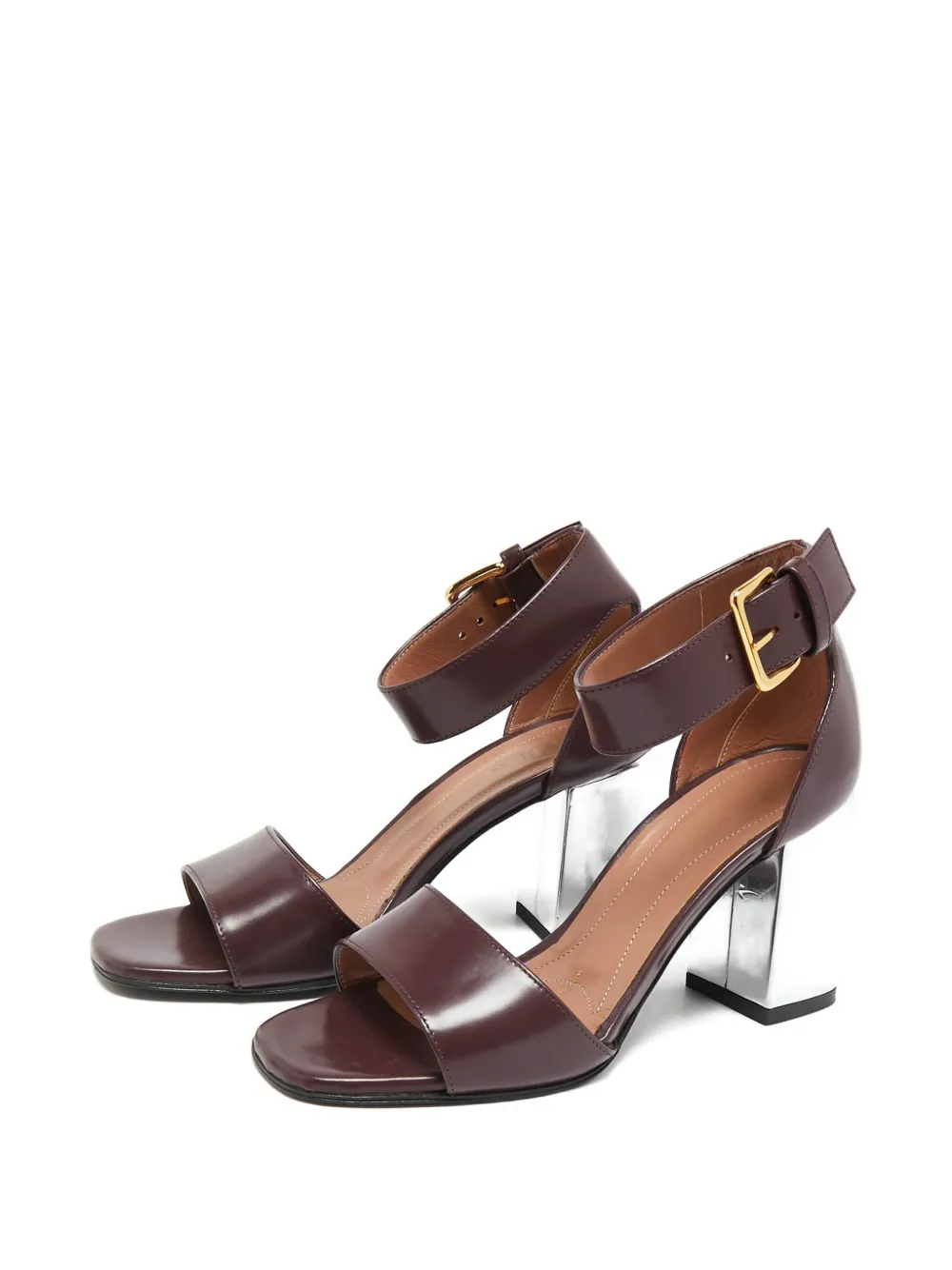 Marni Pre-Owned 100mm leather block-heel sandals | Image 2