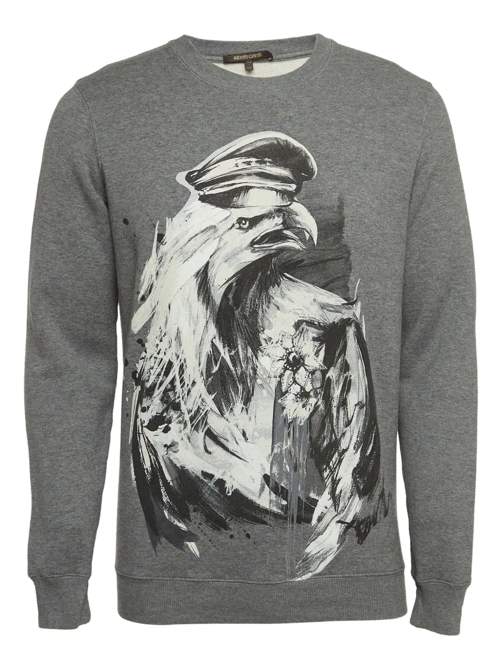 Roberto Cavalli Vintage graphic-print sweater | Grey | Image 1
