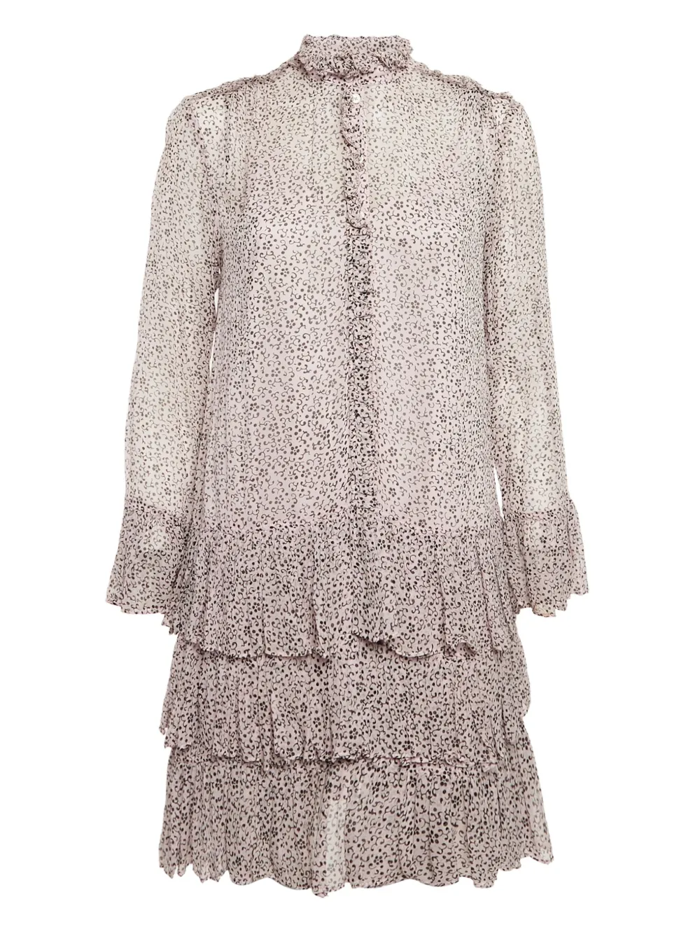 Zadig&Voltaire robe fleurie pre-owned à volants superposés | rose | Image 1