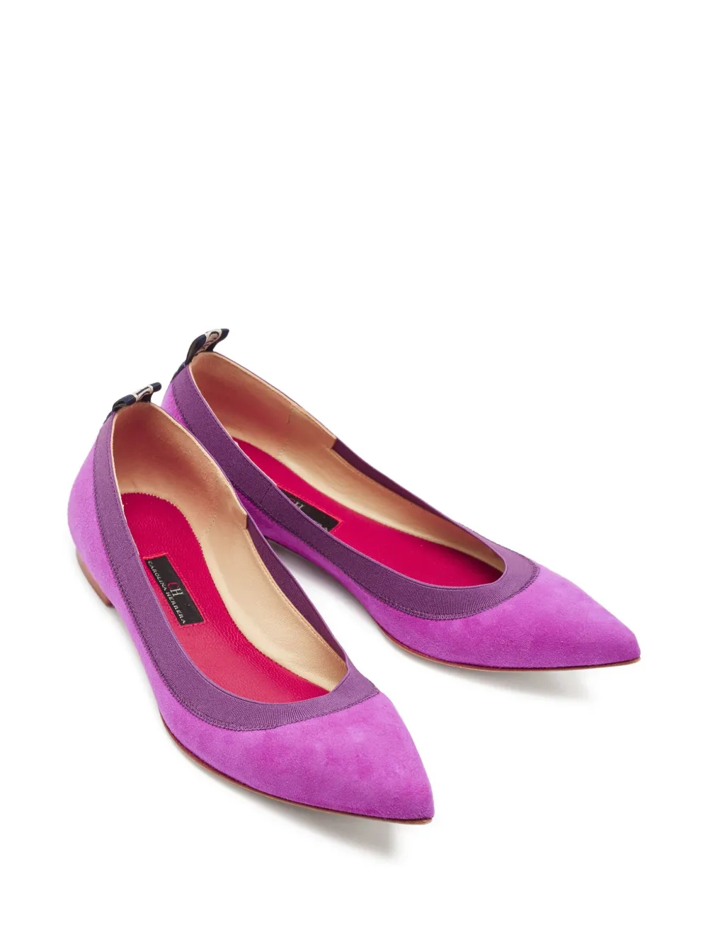 Carolina Herrera Vintage pointed-toe suede ballet flats | Image 2