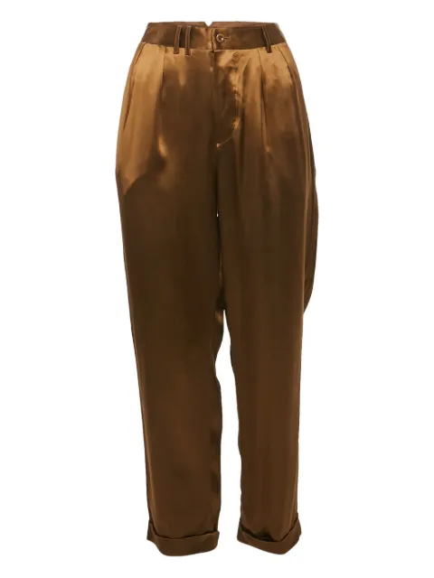 Polo Ralph Lauren Vintage pre-owned pleated satin trousers