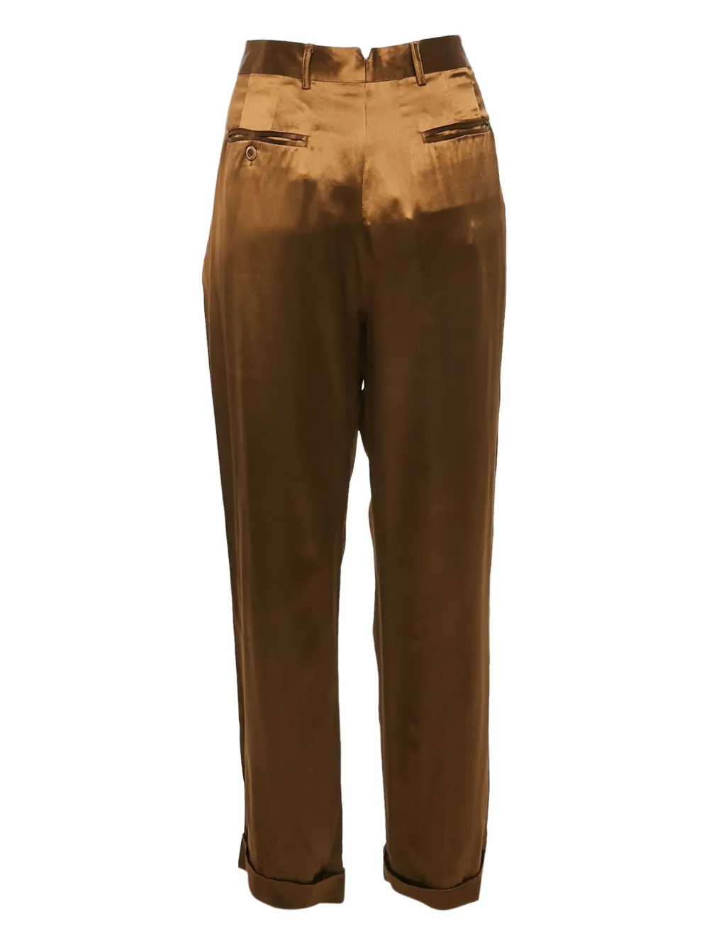 Polo Ralph Lauren Vintage pre-owned pleated satin trousers | Image 2