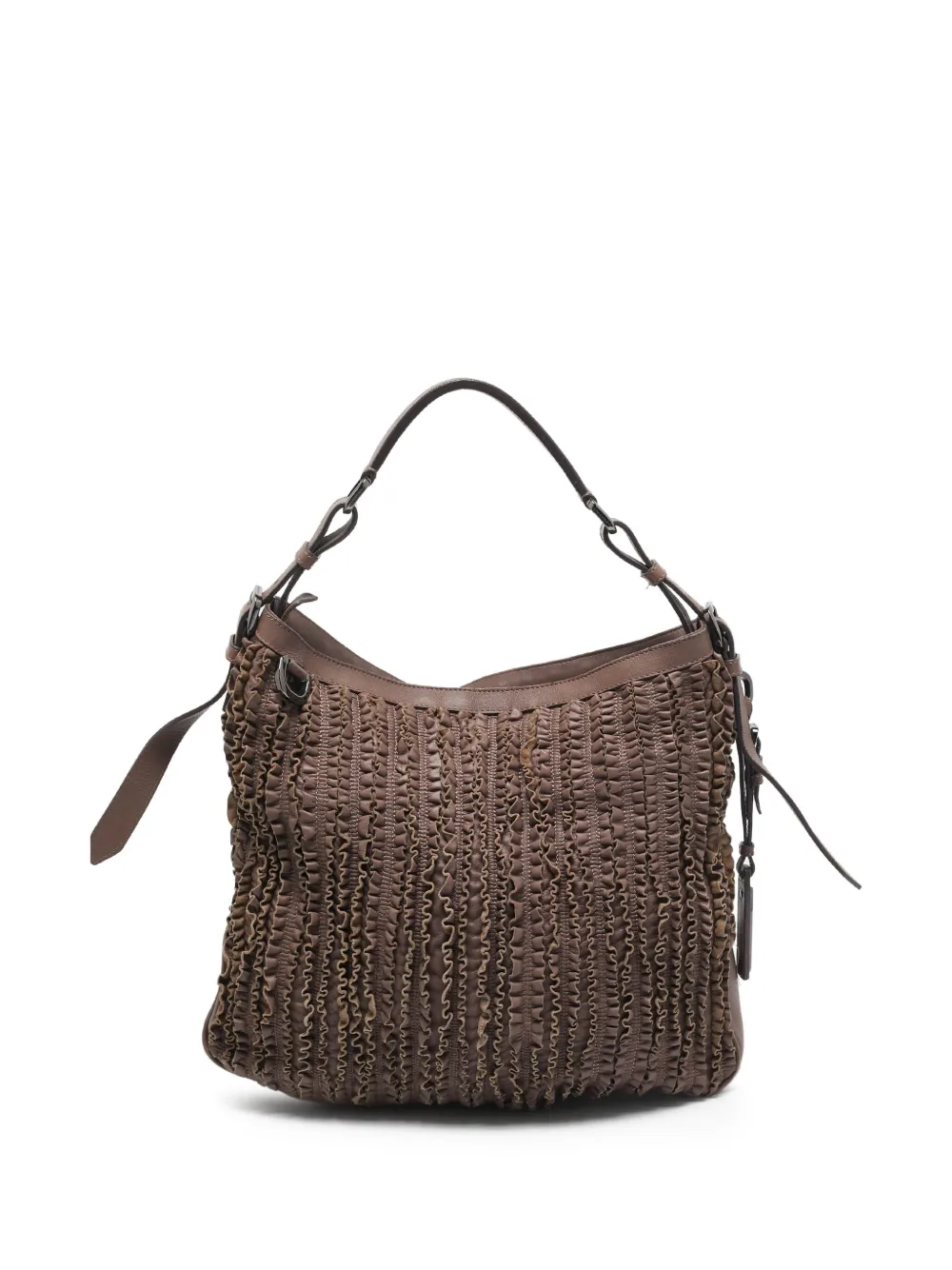 Burberry Pre-Owned Lowry ruffle leather shoulder bag | Image 2