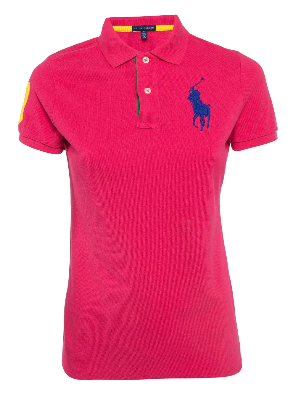 Polo Ralph Lauren Vintage pre-owned cotton embroidered polo shirt | Pink | Image 1