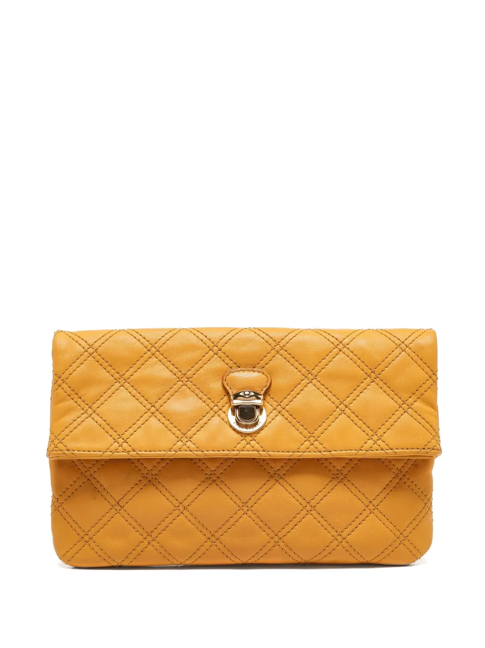 Marc Jacobs Vintage pre-owned quilted leather clutch | Orange | Image 1
