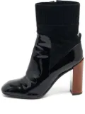 Louis Vuitton Pre-Owned 105mm patent-leather boots - Black