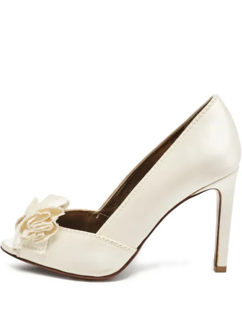 Lanvin Pre-Owned zapatillas con detalle moño y tacón de 85mm